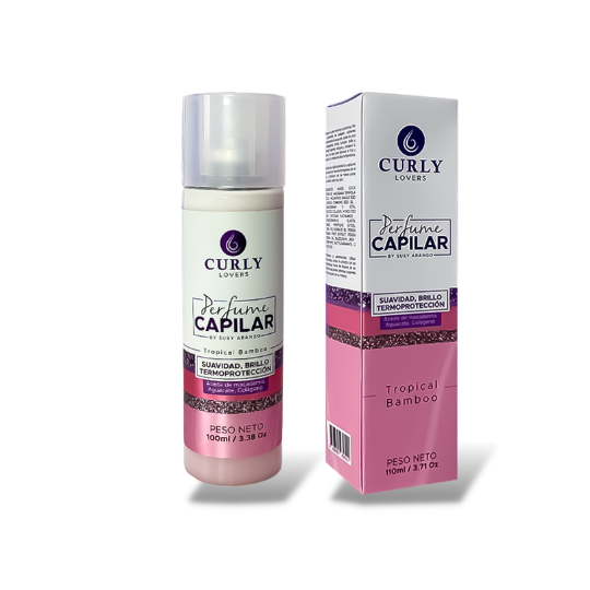 Heat-protective hair perfume