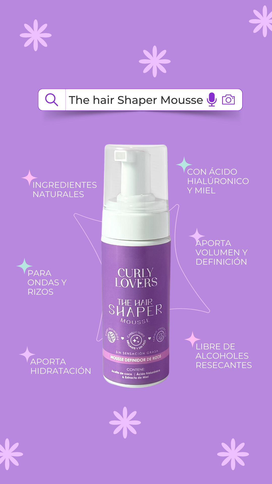 CURLY LOVERS THE HAIR SHAPER MOUSSE FOAM