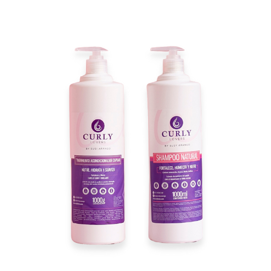 Kit Shower Litro - Shampoo Natural Litro, Tratamiento Acondicionador Litro (2 pack)