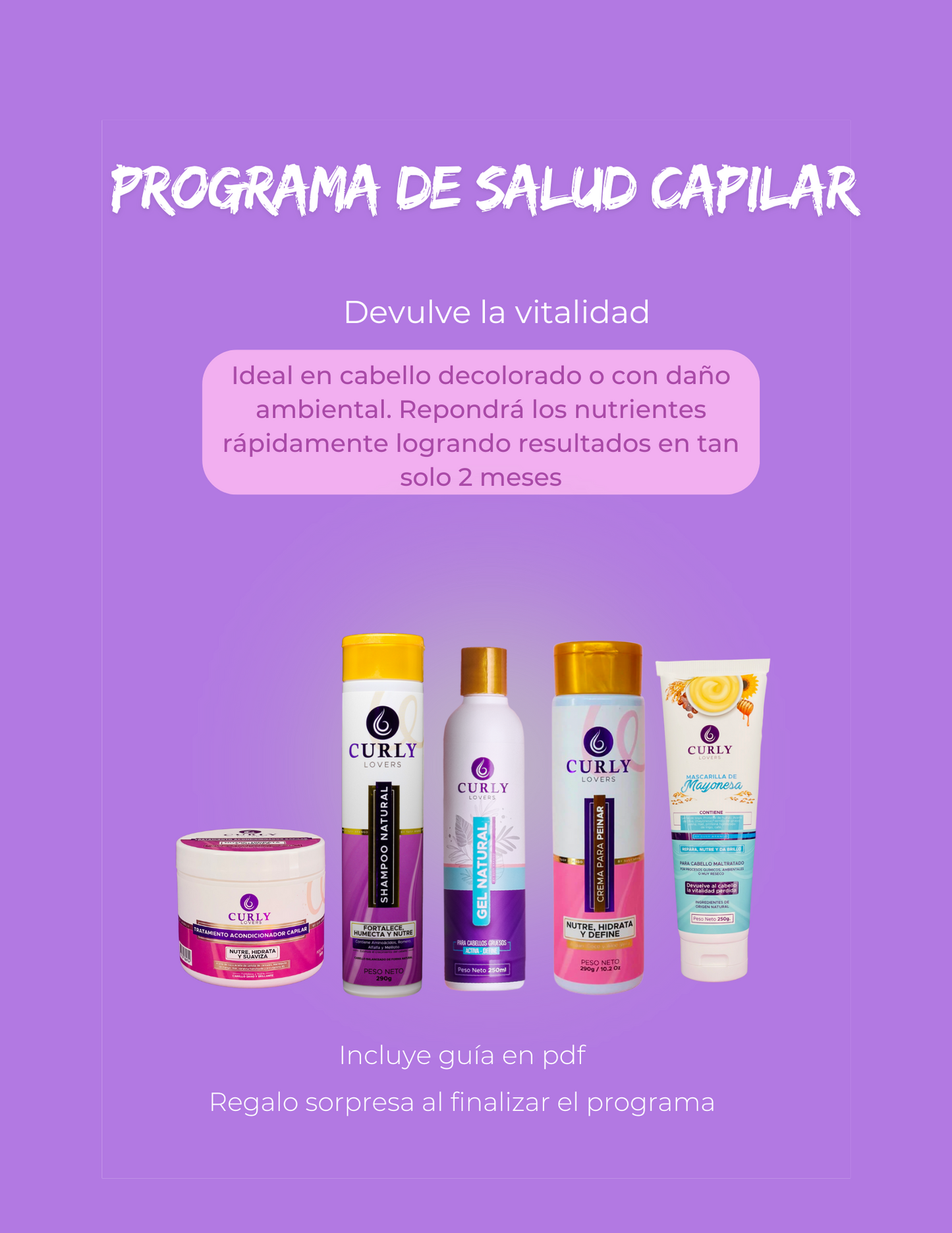 Programa de Salud Capilar Curly Lovers