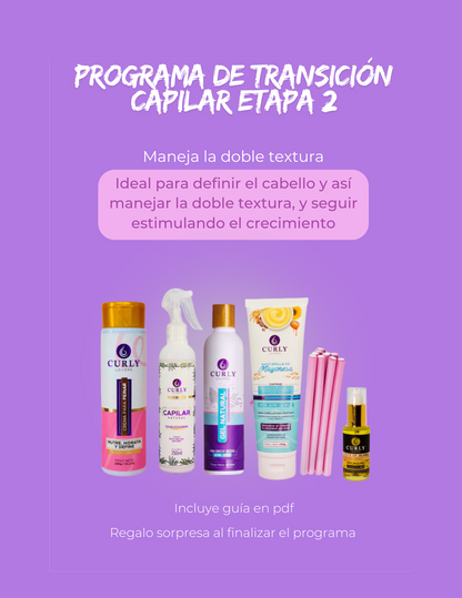 Programa de Transición Capilar Etapa 2 Curly Lovers